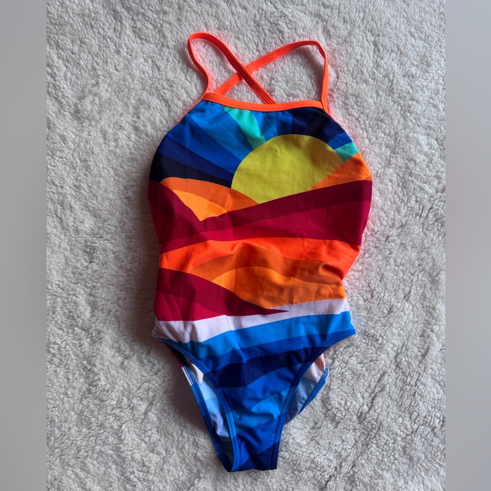 Like new Funkita Girls’ Lost in Landing Strapped In Size 12 (28) Swimsuit